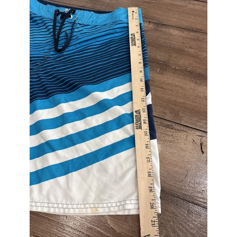 Billabong Men‎ Blue Flat Front Outdoor Board Shorts Size 32